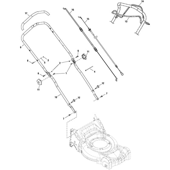 Snapper NX90 2691210-14 Handle Group
