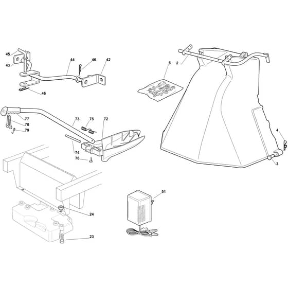OM 103/21 - 2021 - Oleo-Mac Ride On Mower Optional on request Diagram