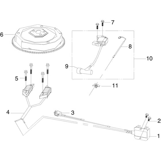 OM 105/16 K - 2023 - Oleo-Mac Ride On Mower Flywheel Diagram