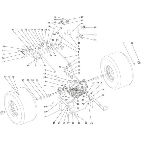 OM 106/16 KH (K1600AVD) - 2023 - Oleo-Mac Ride On Mower Transmission Diagram