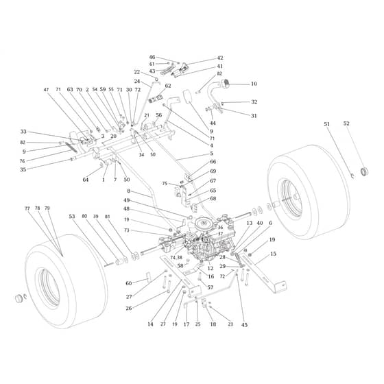 OM 106/16 KH (K1600AVD) - 2024 - Oleo-Mac Ride On Mower Transmission Diagram