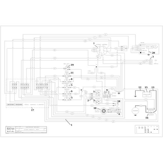 OM 106/24 KH CHANGE EXCLUSIVE - 2024 - Oleo-Mac Ride On Mower Electric diagram Diagram