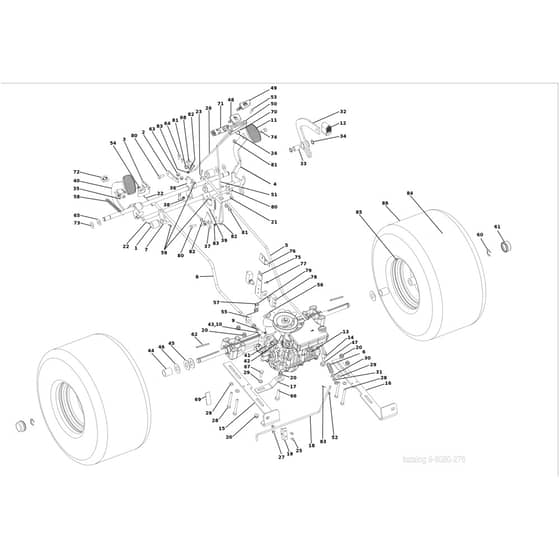 OM 106/24 KH EXCLUSIVE (VICTUS) - 2024 - Oleo-Mac Ride On Mower Transmission Diagram