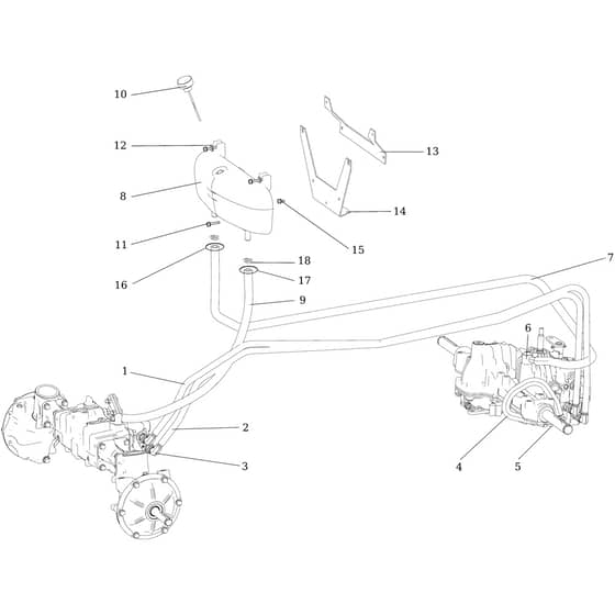 OM 106/24 KH (K2400AVD V-TWIN) 4x4 - 2017 - Oleo-Mac Ride On Mower Hydraulic distribution Diagram