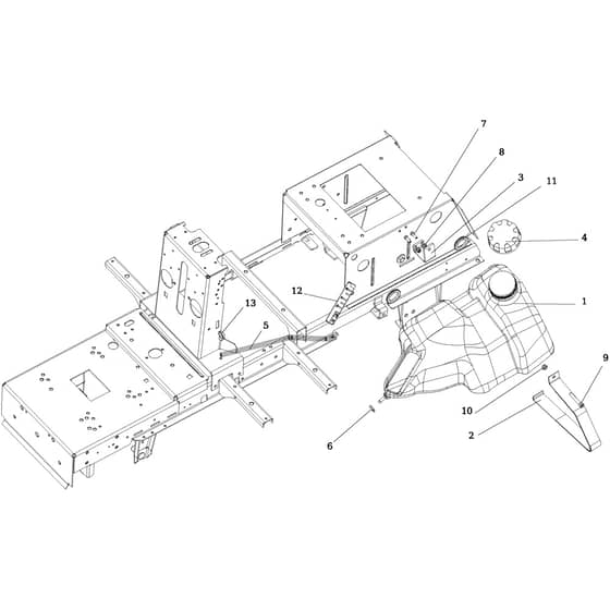 OM 106/24 KH (K2400AVD V-TWIN) 4x4 - 2022 - Oleo-Mac Ride On Mower Tank Diagram