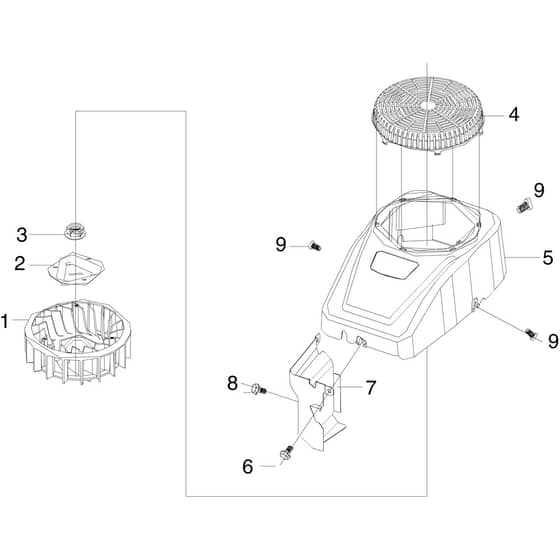 OM 107 L/16 KH (K1600AVD) - 2018 - Oleo-Mac Ride On Mower Ignition system Diagram
