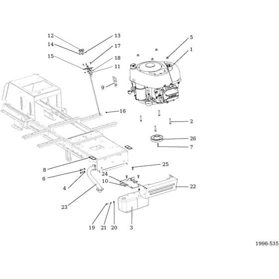 OM 107 L/17.5 H - 2016 - Oleo-Mac Ride On Mower Engine Diagram