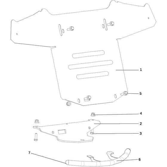 OM 107 L/24 KH (K2400AVD V-TWIN) - 2018 - Oleo-Mac Ride On Mower Hood (2/3) Diagram