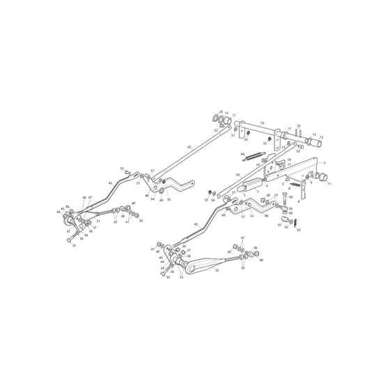 OM 123/21 K V - 2023 - Oleo-Mac Ride On Mower Cutting Plate Lifting Diagram