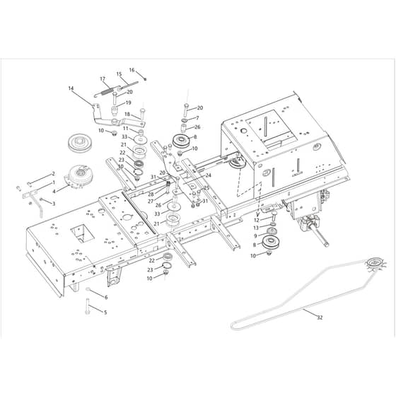 OM 124/24 KH Exclusive (K2400AVD V-TWIN-EURO5) - 2024 - Oleo-Mac Ride On Mower Clutch Diagram