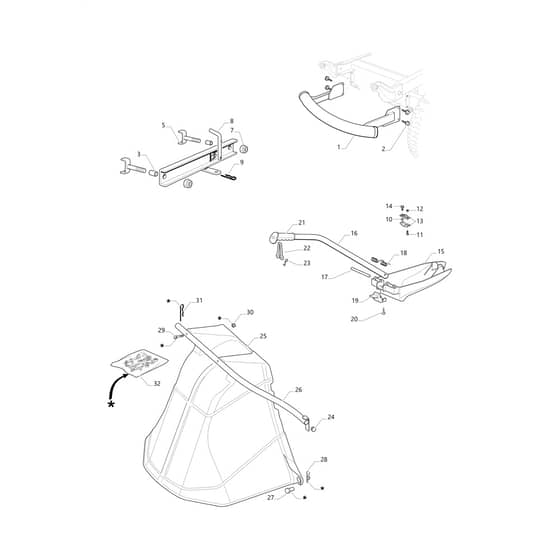 OM 84/12.5 K M - 2023 - Oleo-Mac Ride On Mower Optional on request Diagram