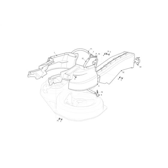 OM 94/16 K - 2023 - Oleo-Mac Ride On Mower Guards Diagram