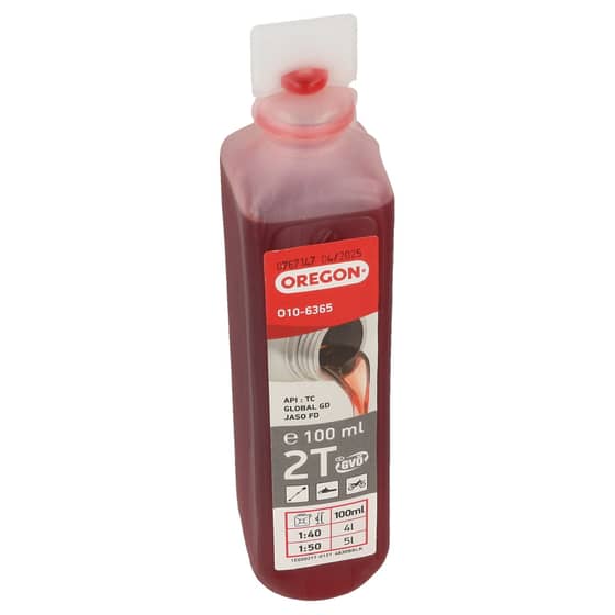 Genuine Oregon 2-Stroke Semi-Synthetic Red Oil 100ml Bottle - O10-6365