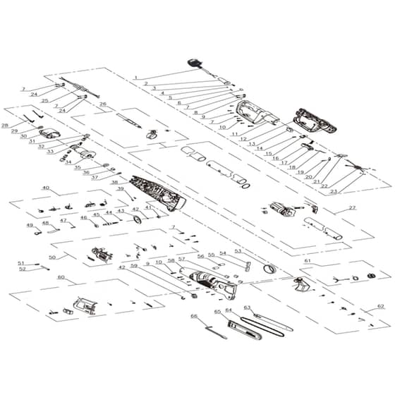 Cobra P20E - Polesaw Main Diagram