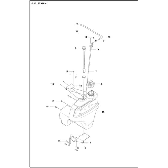 Husqvarna P524X - 970601501 - Fuel System