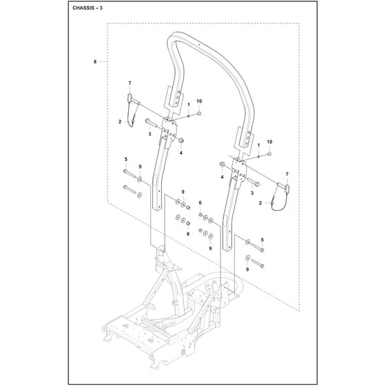 Husqvarna P524X EFI - 970601601 - Chassis 03