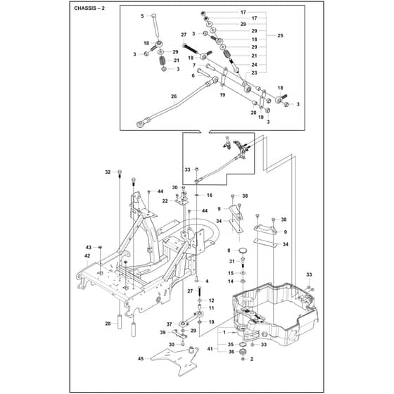 Husqvarna P524X EFI - 970601601 - Chassis 02