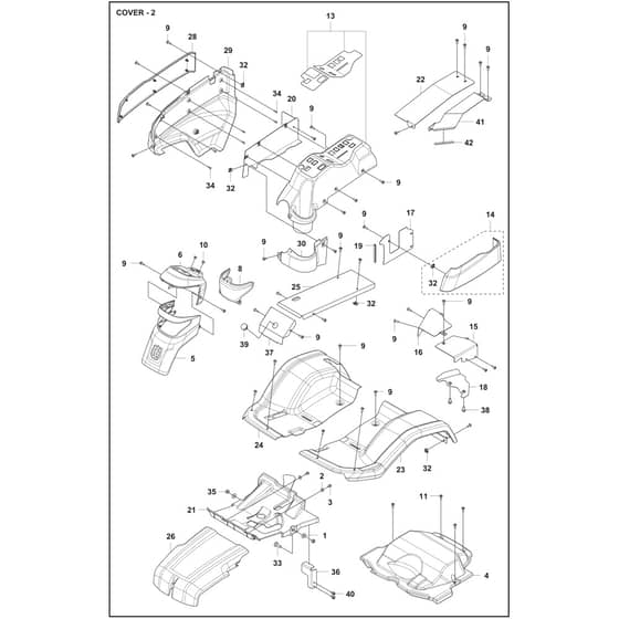 Husqvarna P524XR EFI - 970601701 - Cover 02