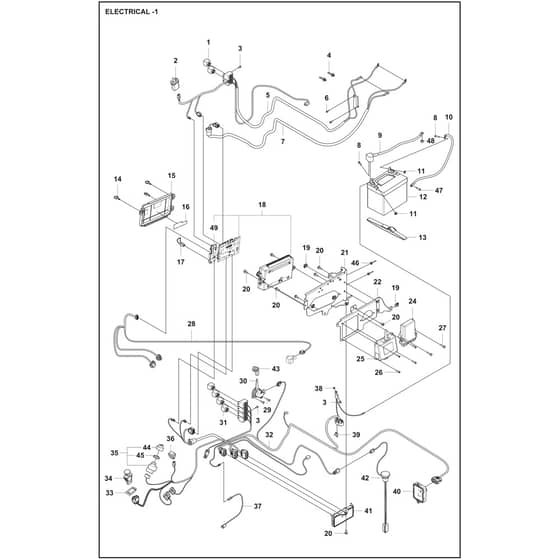 Husqvarna P524XR EFI - 970601701 - Electrical 01
