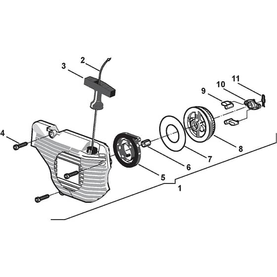 P 390 - 2004 - 122716007 - Stiga Chainsaw Starter Diagram