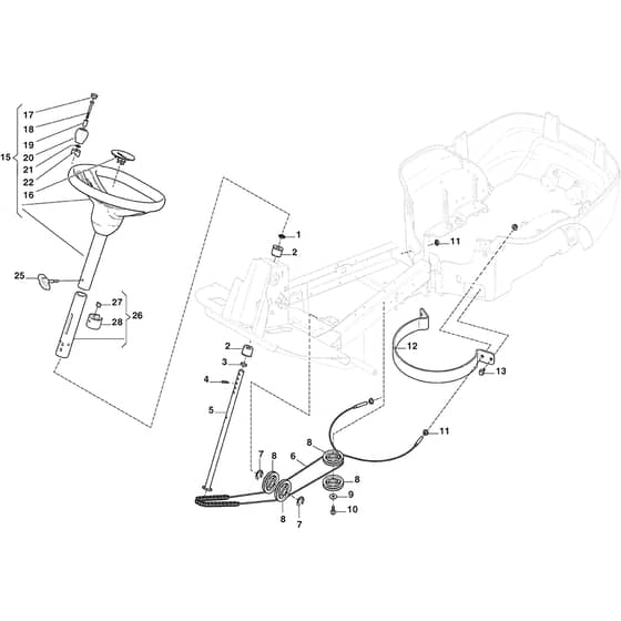 PARK 220 - 2016-2021 - 2F5820321/S16 - Stiga Front Mower Steering Diagram