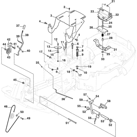 PARK 300 - 2020-2024 - 2F5820421/ST2P - Stiga Front Mower Seat Diagram