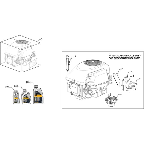 PARK 300 M - 2016-2024 - 2F5820241/S16 - Stiga Front Mower Fuel Pump Diagram