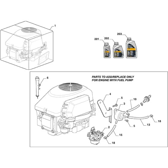 PARK 300 M - 2020-2024 - 2F5820241/ST1P - Stiga Front Mower Fuel Pump Diagram