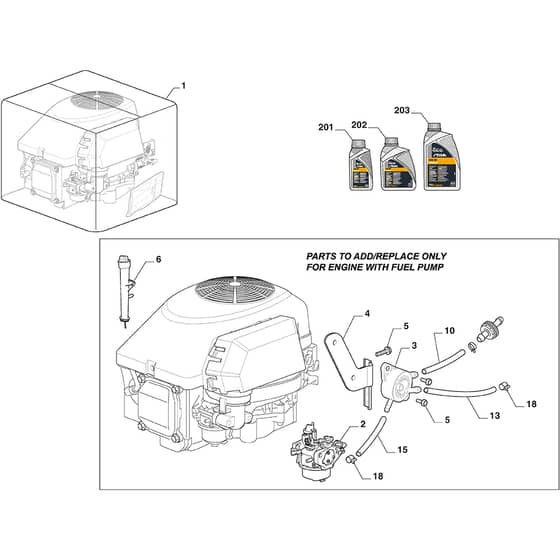 PARK 300 MC - 2024-2025 - 2F5820245/ST1 - Stiga Front Mower Fuel Pump Diagram
