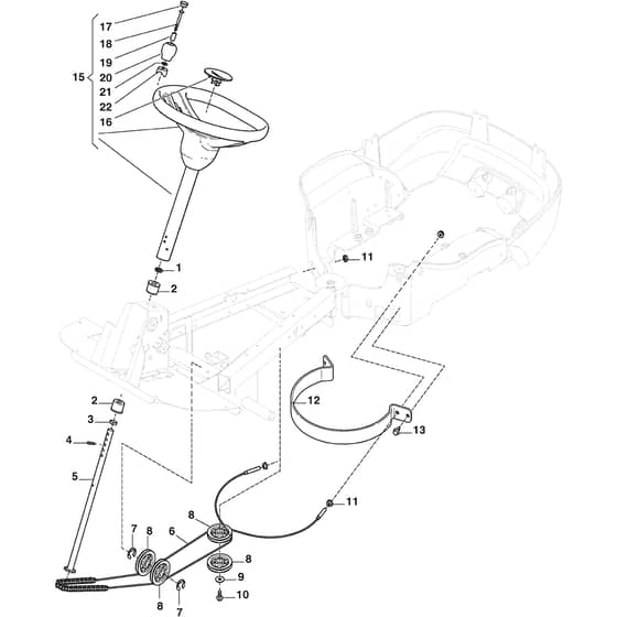 PARK 300 MC - 2024-2025 - 2F5820245/ST1 - Stiga Front Mower Steering Diagram