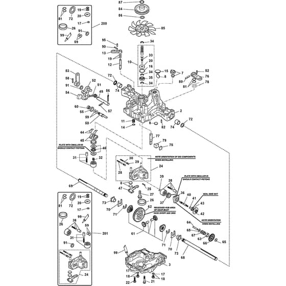 PARK 320 M - 2015 - 2F6120520/S15 - Stiga Front Mower K46CJ Diagram