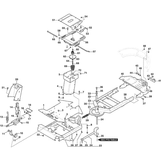 PARK 320 P - 2021 - 2F6120545/ST1P - Stiga Front Mower Frame Diagram