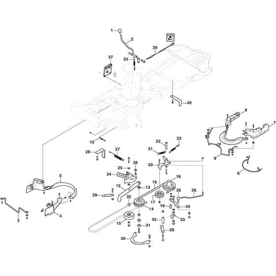 PARK 320 PG - 2020-2021 - 2F6120541/STX - Stiga Front Mower PTO Diagram