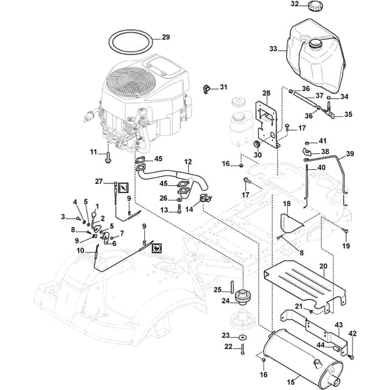 PARK 340 PWX - 2020 - 2F6130641/ST1 - Stiga Front Mower Engine Diagram