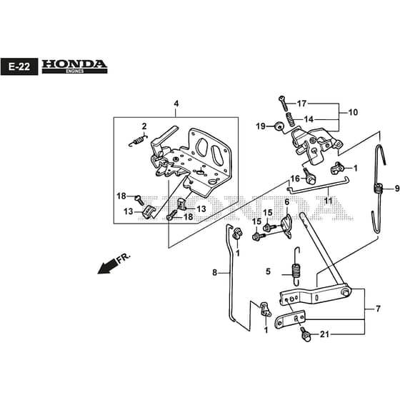 PARK 345 PWX - 2021 - 2F6130535/ST1P - Stiga Front Mower Controls Diagram