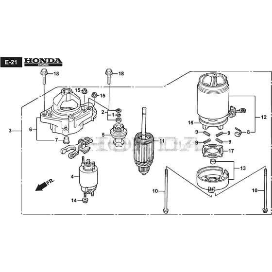 PARK 345 PWX - 2021 - 2F6130535/ST1P - Stiga Front Mower Starter Motor Diagram
