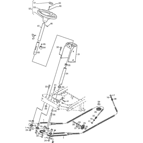 PARK 420 - 2016-2017 - 2F6020421/S16 - Stiga Front Mower Steering Diagram