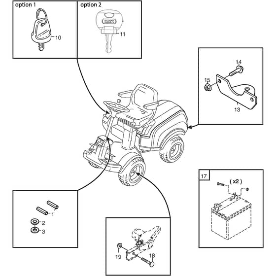 PARK 420 LM - 2014-2015 - 13-6384-12 - Stiga Front Mower Assembly Parts Diagram