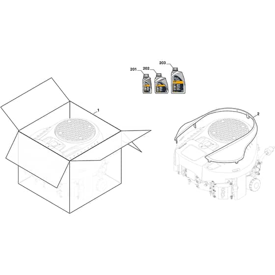 PARK 500 WX - 2023-2024 - 2F6130645/ST2 - Stiga Front Mower Engine Cover Diagram