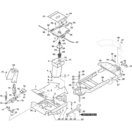 PARK 500 WX - 2023-2024 - 2F6130645/ST2 - Stiga Front Mower Frame Diagram