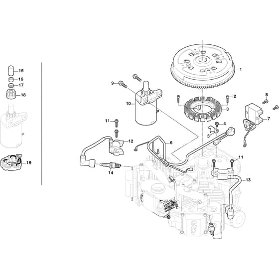 PARK 500 WX - 2023-2024 - 2F6130645/ST2P - Stiga Front Mower Starter Motor Diagram