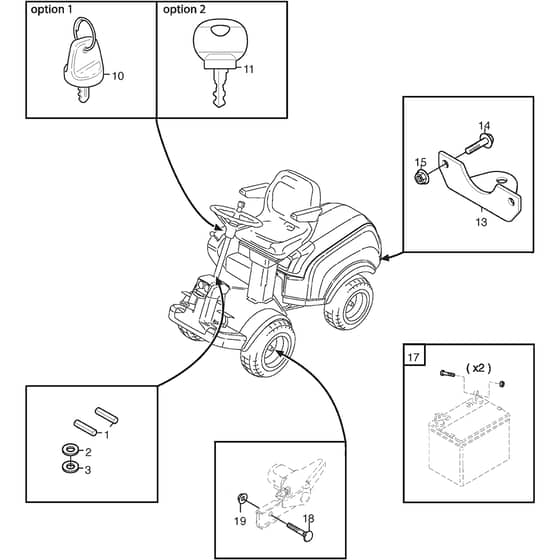 PARK 520 DP - 2016-2017 - 2F6226281/S16 - Stiga Front Mower Assembly Parts Diagram