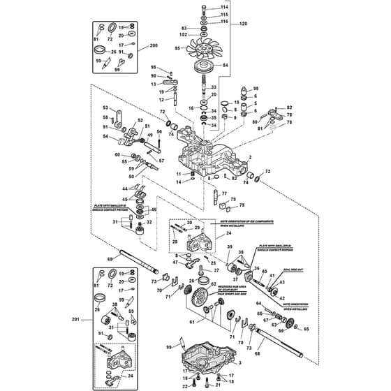 PARK 520 L - 2014 - 13-6311-32 - Stiga Front Mower K46CI Diagram