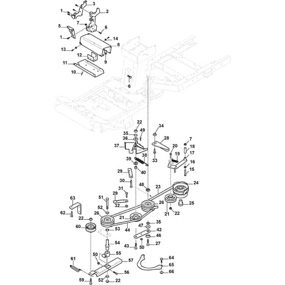 PARK 640 PWX - 2020 - 2F6230741/ST1 - Stiga Front Mower PTO Diagram