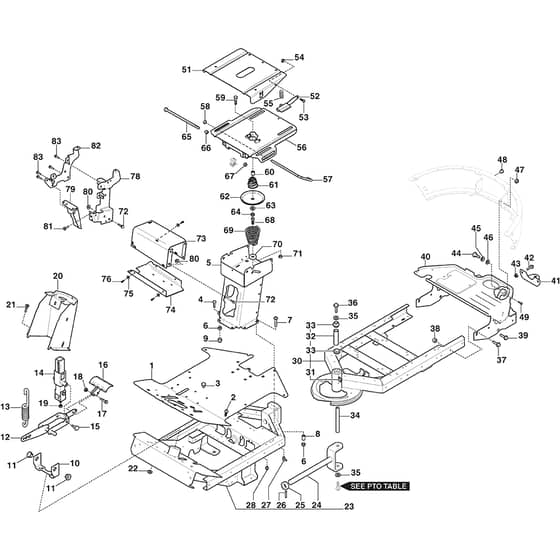 PARK 640 PWX - 2021 - 2F6230745/ST1 - Stiga Front Mower Frame Diagram