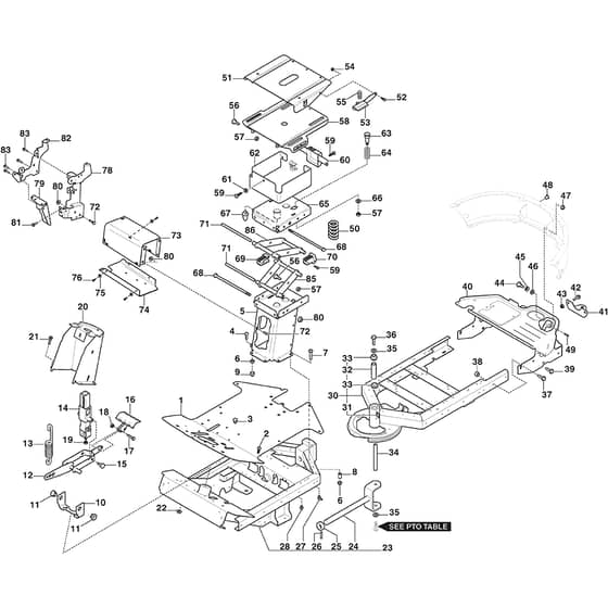 PARK 700 WX - 2022-2024 - 2F6230745/ST2 - Stiga Front Mower Frame Diagram