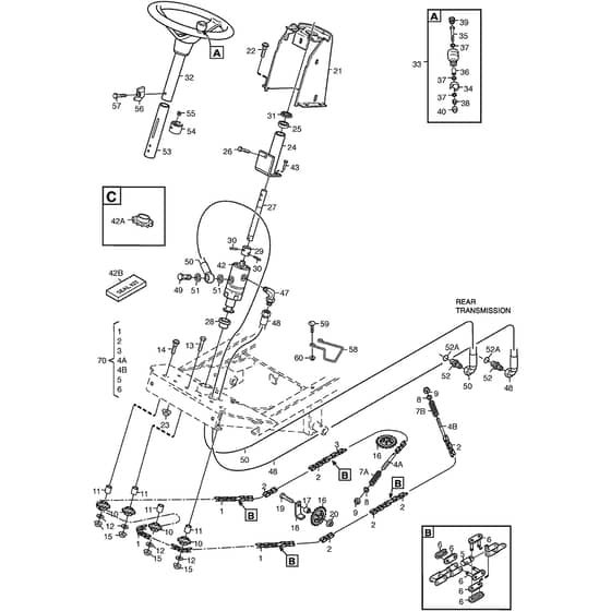 PARK 740 PWX - 2014 - 13-6317-12 - Stiga Front Mower Steering Diagram