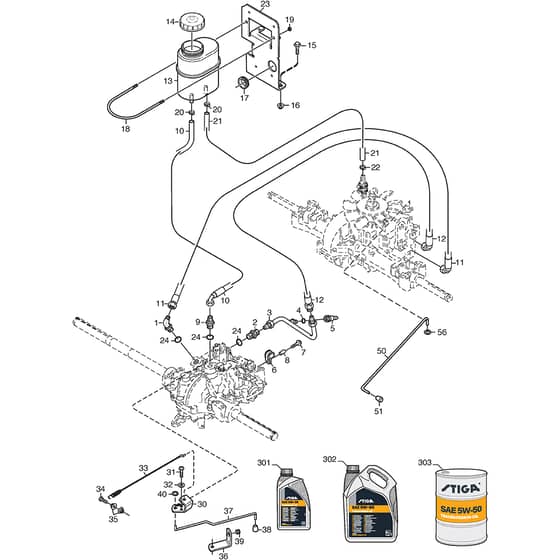 PARK 740 PWX - 2014-2015 - 13-6317-32 - Stiga Front Mower Transmission 02 Diagram