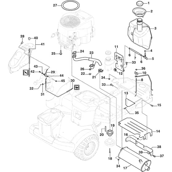 PARK 900 WX - 2023-2024 - 2F6230845/ST2P - Stiga Front Mower Engine Diagram