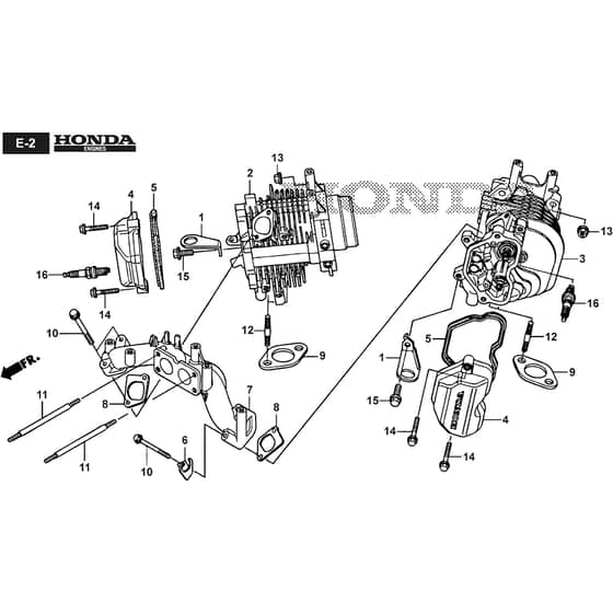 PARK PRO 900 WX - 2024 - 2F6431831/ST1 - Stiga Front Mower Cylinder Head Diagram